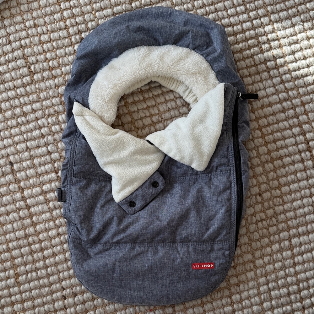 Skip Hop Charcoal and Cream Stroller Cover